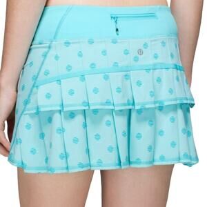 Lululemon Run Pace Setter Skirt Stripe Dot Printed 6